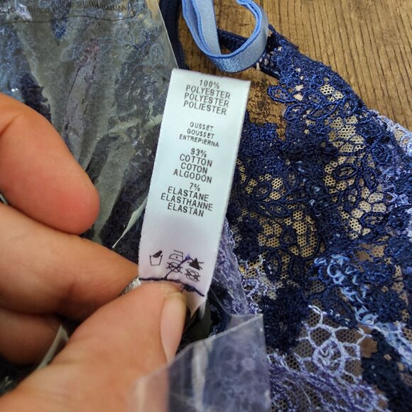 NWT!! 2PC Set! Cosabella Veneto Babydoll (S) & G-String (OS), Blue - Picture 15 of 15